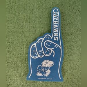 Kansas Jayhawks NCAA College Football Blue Foam Finger 19"